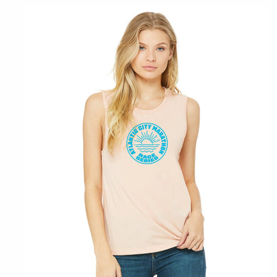 ACM Women's Fashion Muscle Tank -Peach- Circle