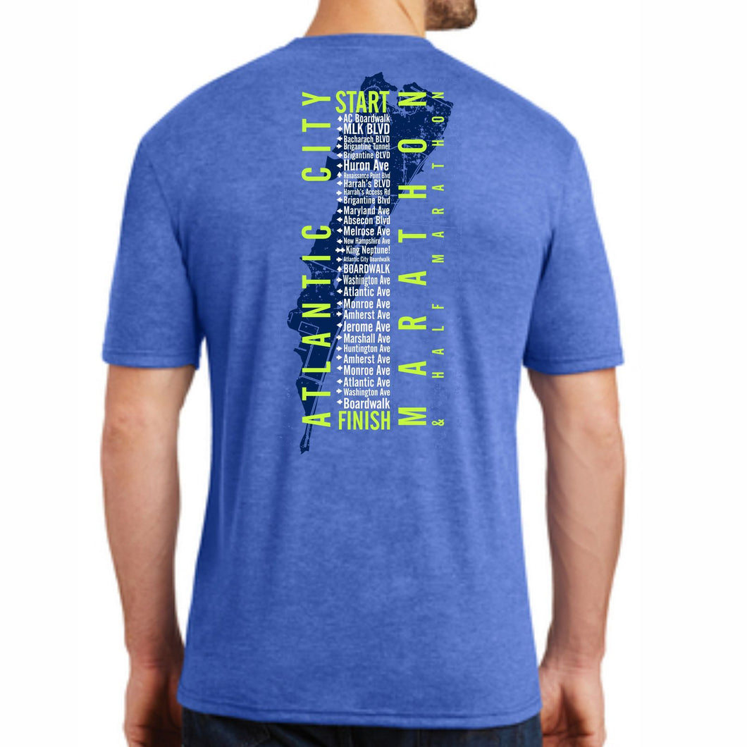 'Directions' Men's SS Tri-Blend Tee - Royal Frost