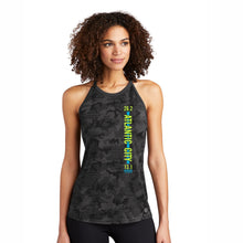 Atlantic City Marathon Women's Tech High-Neck OGIO Tank - Blacktop Camo - 'Left Chest Print' Design