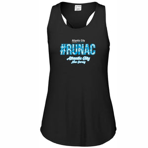 Atlantic City Marathon Women's Fashion Racerback Singlet -Black- #RUNAC