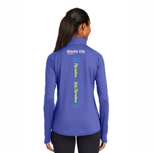 Atlantic City Marathon Women's Tech Pocket 1/2 Zip -Iris- LCP