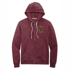 SLC Marathon Unisex Fleece Eco Zip Hoody -Maroon Heather- LCP