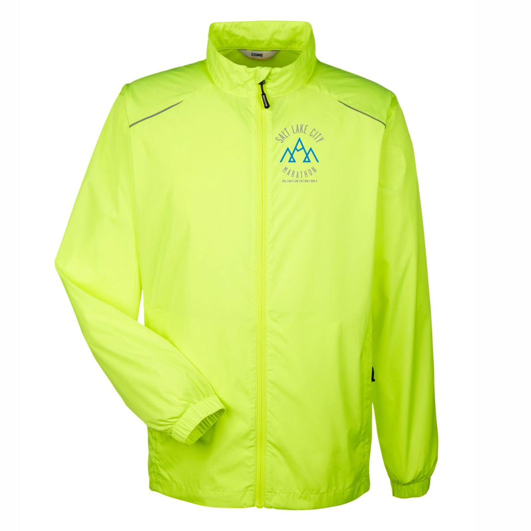 SLC Marathon Men's Tech Zip Runner's Jacket -Safety Yellow- LCP